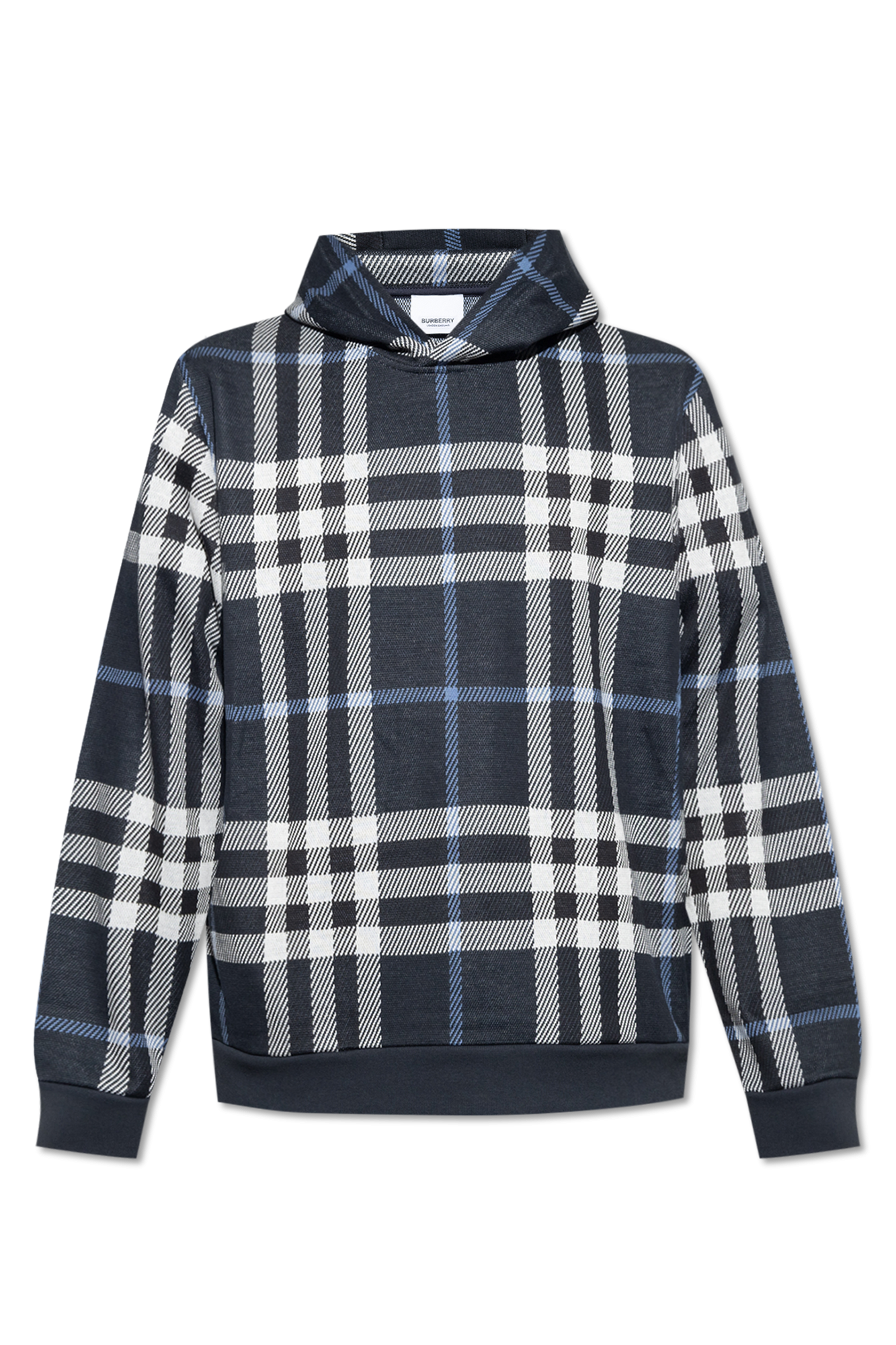 Burberry plaid hoodie best sale